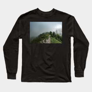 Way through the Fog – Landscape Photography Long Sleeve T-Shirt